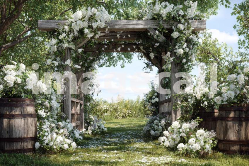 3672 Floral Arch