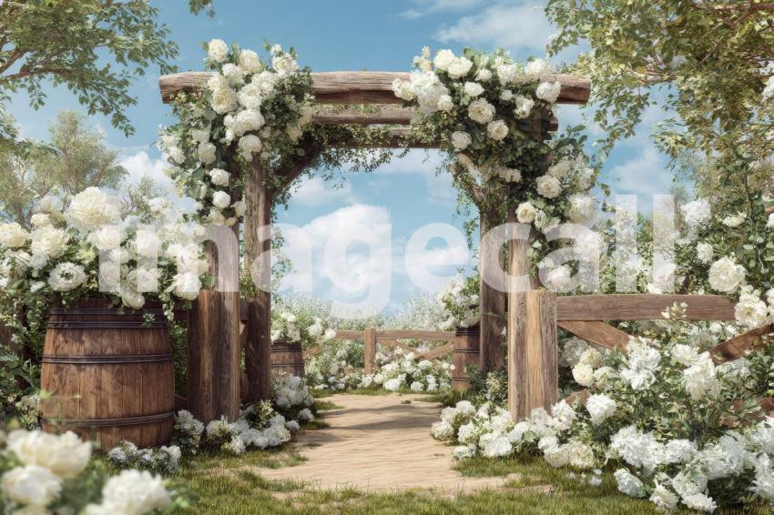3673 Floral Arch