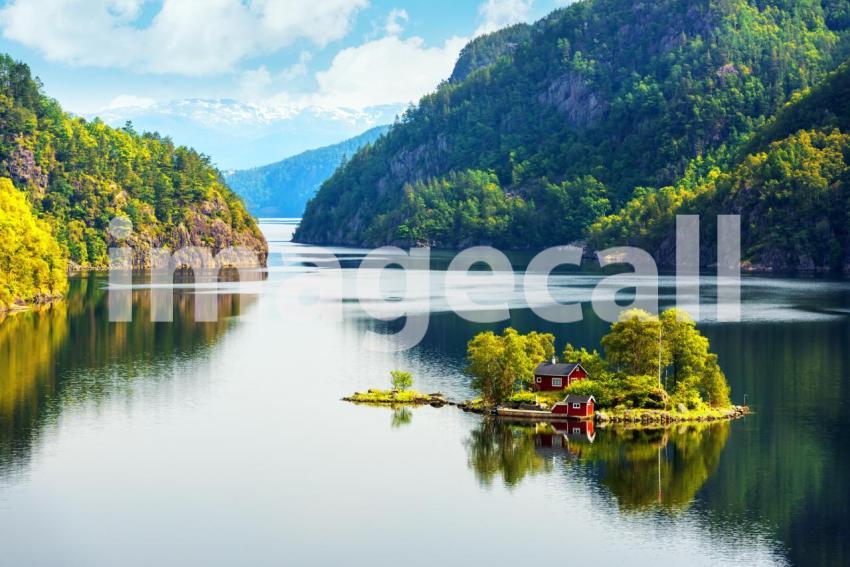 Breathtaking view of small island