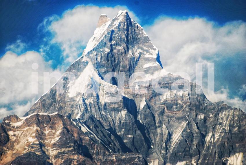 A closer view of the magnificent machapuchare in the annapurna nepal the twin peaks have never been t20 lWgAVm