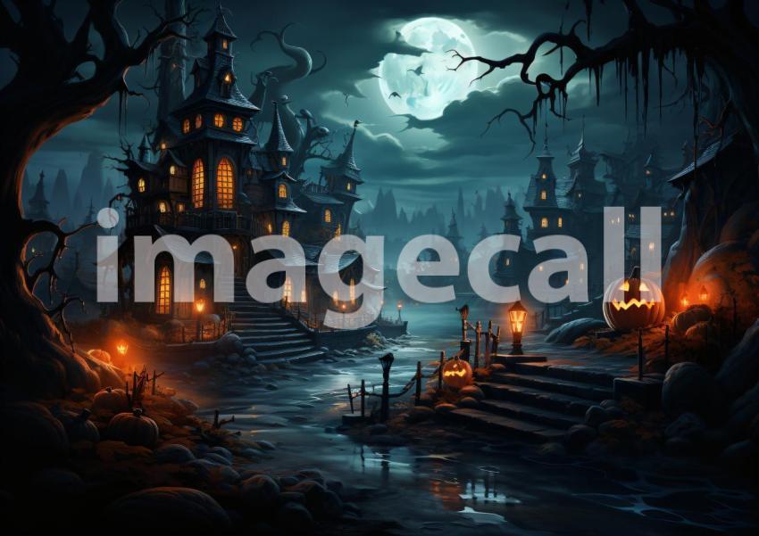 Enlarge A151 Ultimate Halloween Backdrops Bundle  54