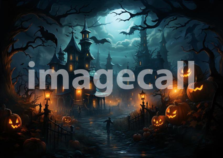 Enlarge A151 Ultimate Halloween Backdrops Bundle  57