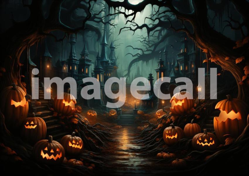 Enlarge A151 Ultimate Halloween Backdrops Bundle  129
