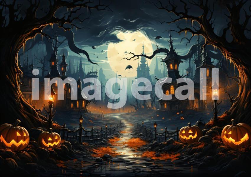 Enlarge A151 Ultimate Halloween Backdrops Bundle  131
