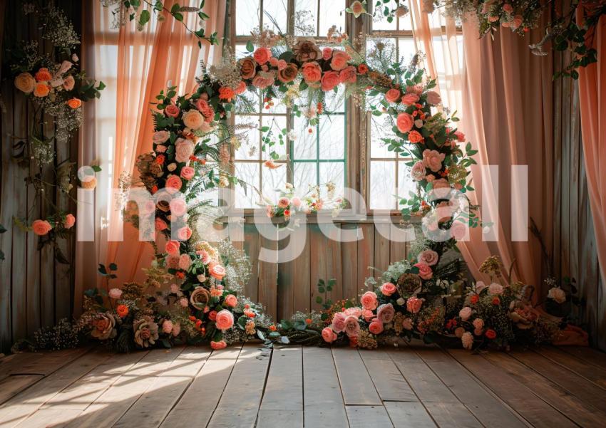 ST0007   Vintage Floral Hoop (8)