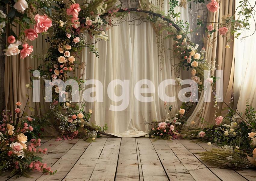 ST0007   Vintage Floral Hoop (11)