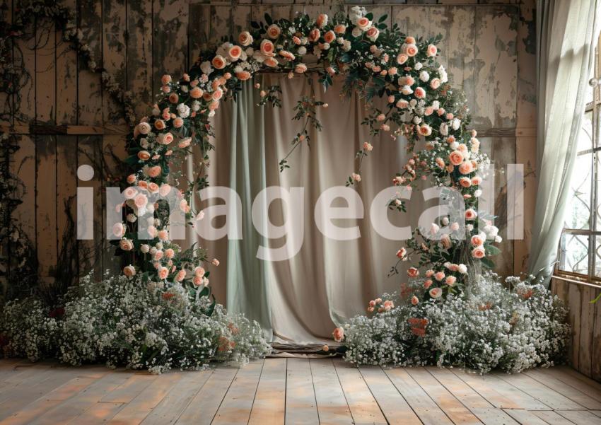 ST0007   Vintage Floral Hoop (12)