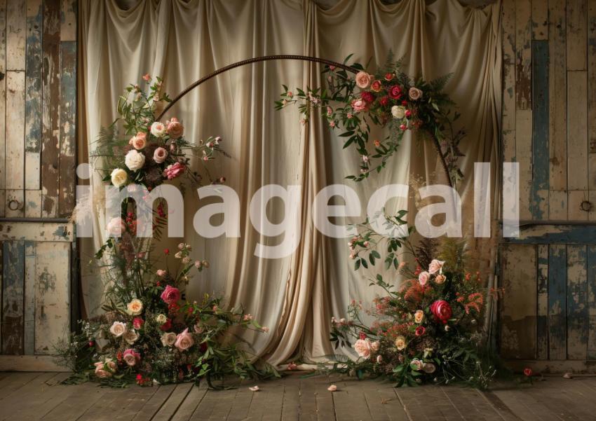 ST0007   Vintage Floral Hoop (13)