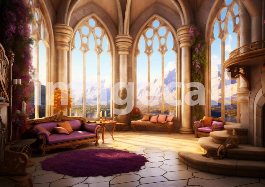 FN0005   Enchanted Lavender Castle (5)