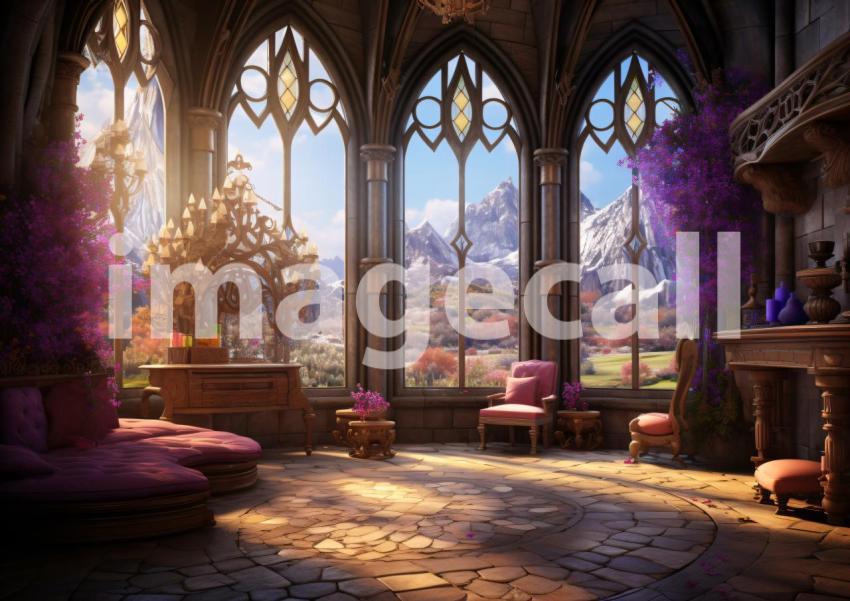 FN0005   Enchanted Lavender Castle (3)