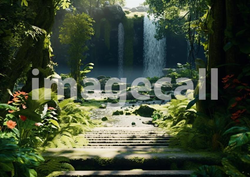 A172 Enchanted Waterfall   Landscape (1)