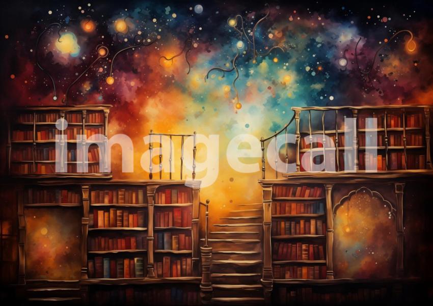 3 Celestial Library Junk Journal Papers JP20605