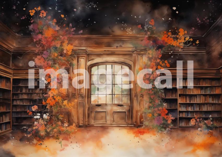 7 THE LIBRARY 2 Junk Journal Papers JP20639