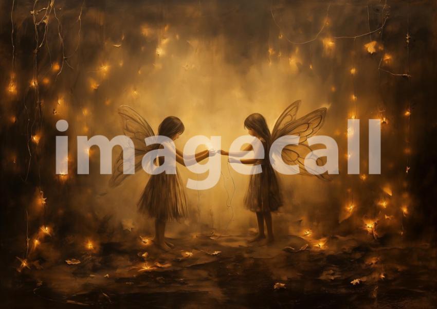 2 Fairy Lights Junk Journal Papers JP20611