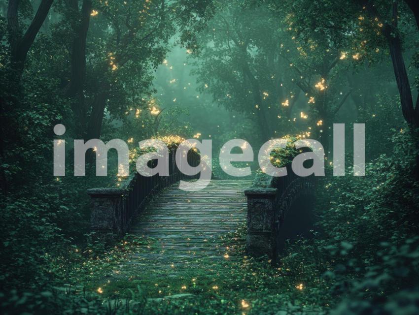 FN0006   Enchanted Fairytale Bridge (3)  Destiny Backdrops