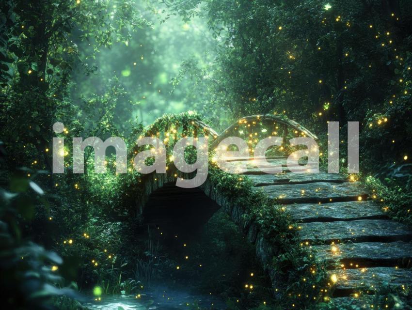 FN0006   Enchanted Fairytale Bridge (4)  Destiny Backdrops