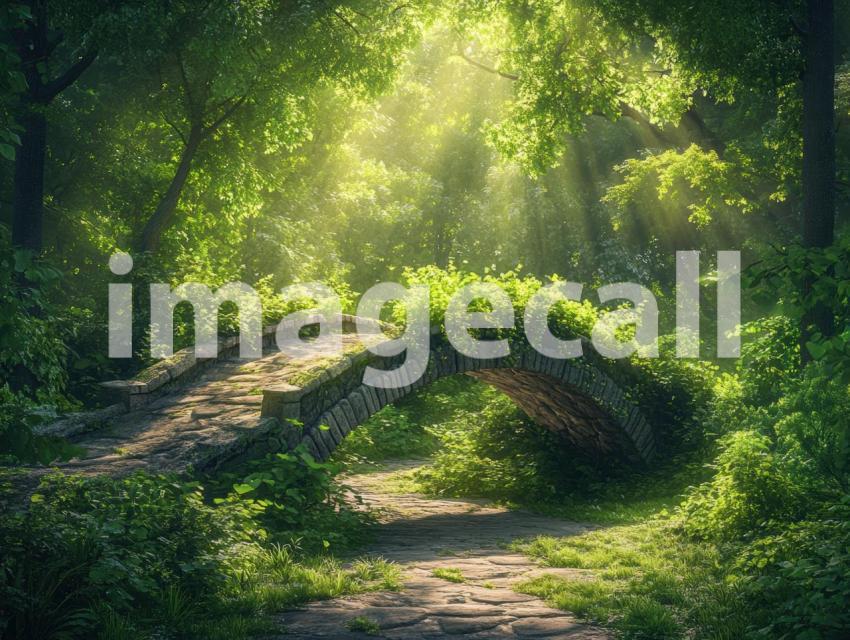 FN0006   Enchanted Fairytale Bridge (6)  Destiny Backdrops