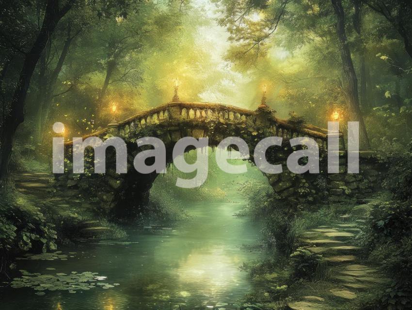 FN0006   Enchanted Fairytale Bridge (7)  Destiny Backdrops