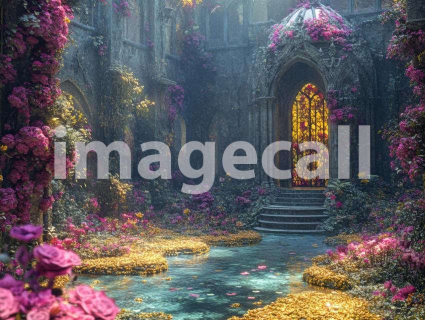 FN0009   Enchanted Rivendell Conservatory (4)  Destiny Backdrops