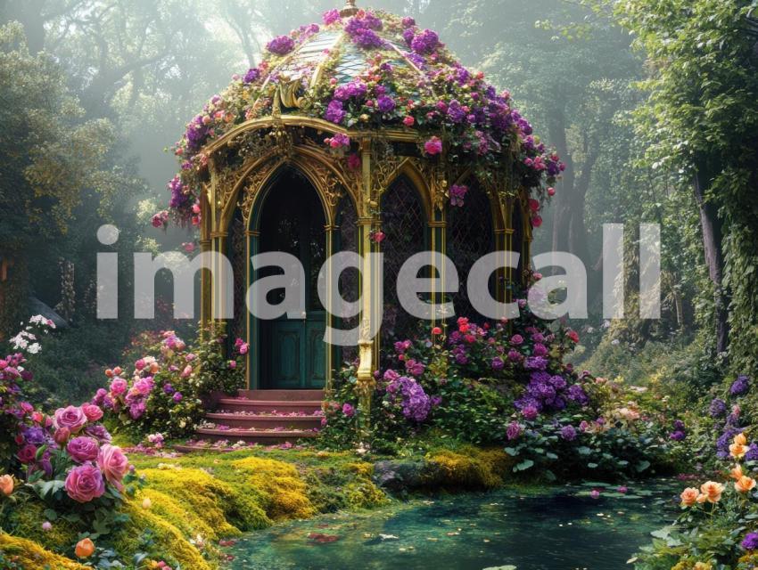 FN0009   Enchanted Rivendell Conservatory (12)  Destiny Backdrops