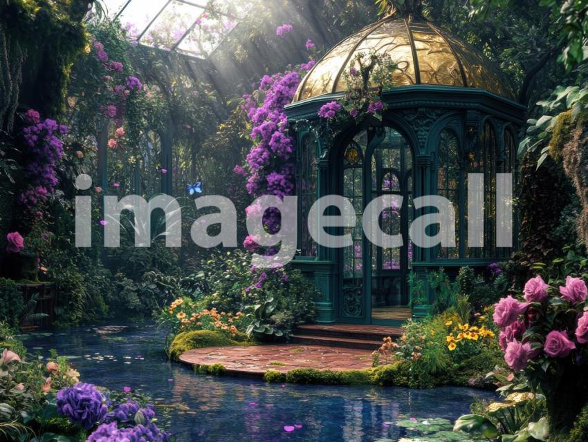 FN0009   Enchanted Rivendell Conservatory (15)  Destiny Backdrops