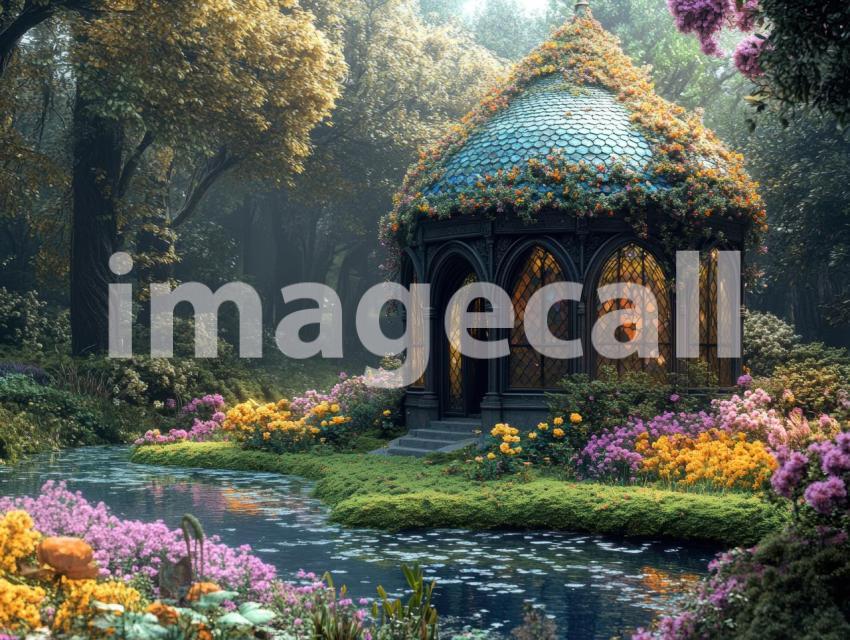 FN0009   Enchanted Rivendell Conservatory (16)  Destiny Backdrops