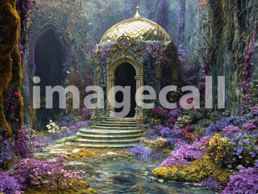 FN0009   Enchanted Rivendell Conservatory (7)  Destiny Backdrops