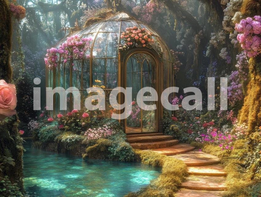 FN0009   Enchanted Rivendell Conservatory (14)  Destiny Backdrops