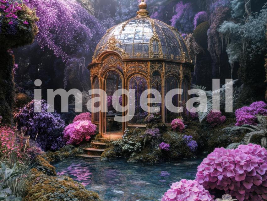 FN0009   Enchanted Rivendell Conservatory (19)  Destiny Backdrops
