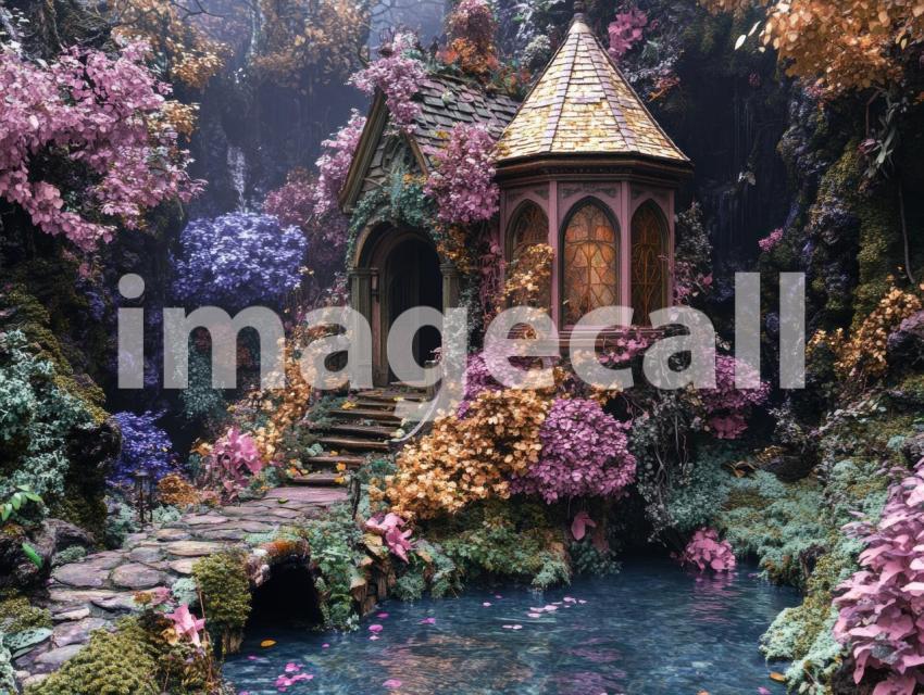 FN0009   Enchanted Rivendell Conservatory (10)  Destiny Backdrops