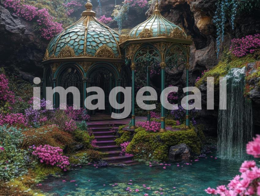 FN0009   Enchanted Rivendell Conservatory (17)  Destiny Backdrops