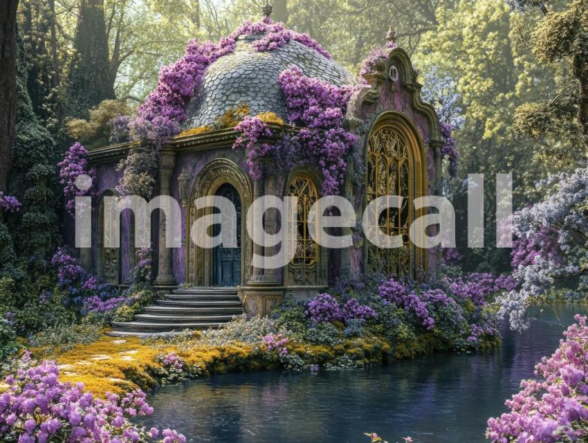 FN0009   Enchanted Rivendell Conservatory (8)  Destiny Backdrops