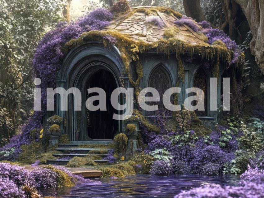 FN0009   Enchanted Rivendell Conservatory (9)  Destiny Backdrops