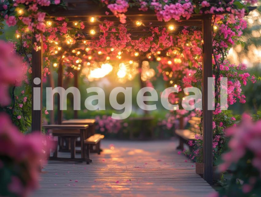 Fantasy Garden Pavilion (15)  Destiny Backdrops