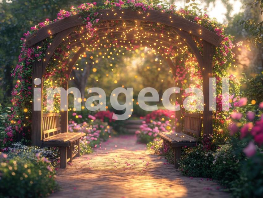 Fantasy Garden Pavilion (1)  Destiny Backdrops