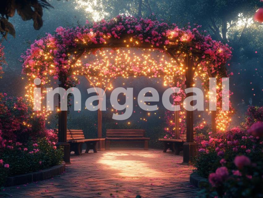 Fantasy Garden Pavilion (9)  Destiny Backdrops