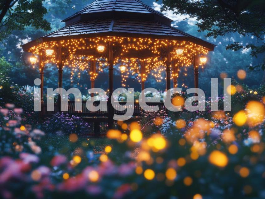 Fantasy Garden Pavilion (7)  Destiny Backdrops