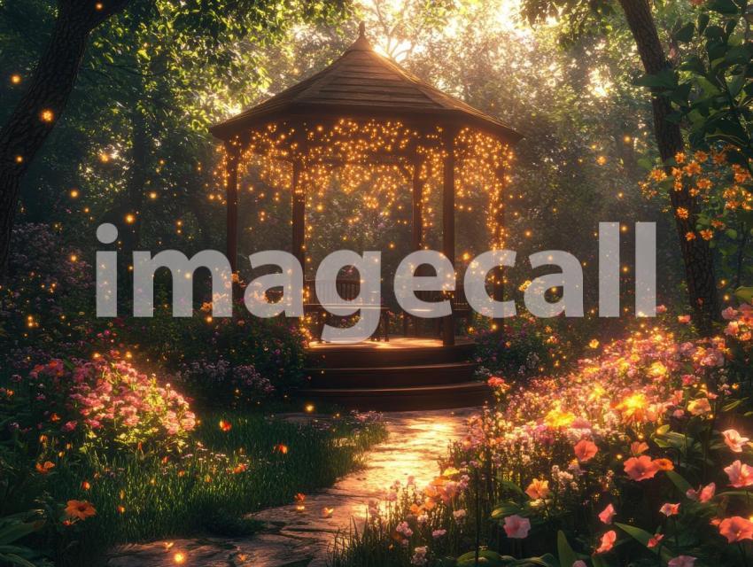 Fantasy Garden Pavilion (13)  Destiny Backdrops