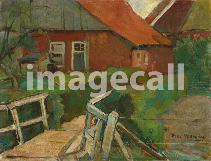 Farm Building With Bridge (circa 1899)