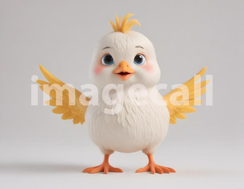 Isolated on white or black background cute Characters (1683)