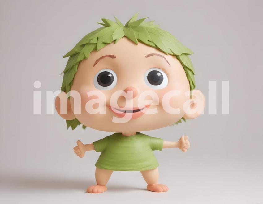 Isolated on white or black background cute Characters (2785)