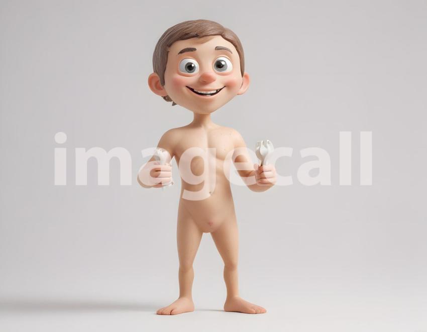 Isolated on white or black background cute Characters (2969)