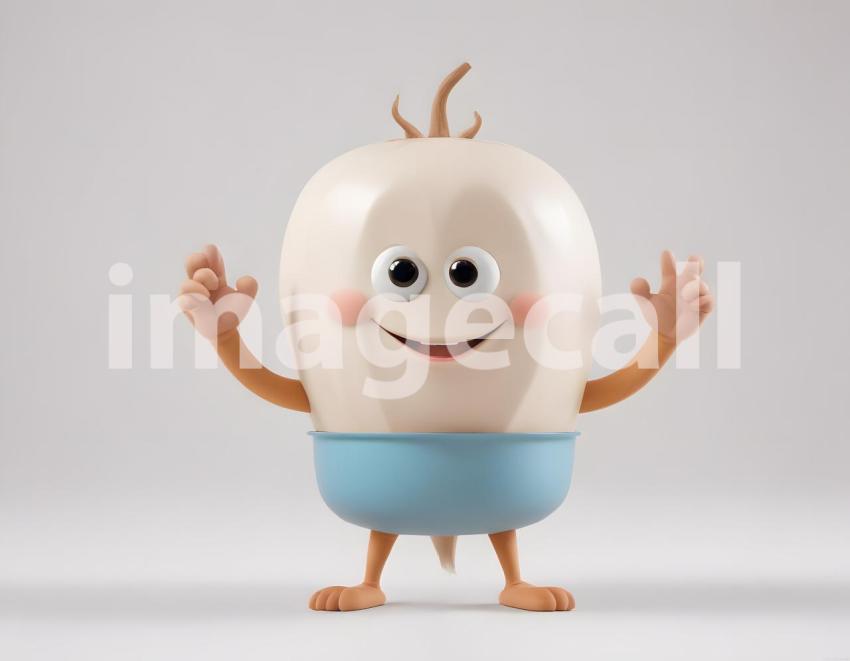 Isolated on white or black background cute Characters (3205)