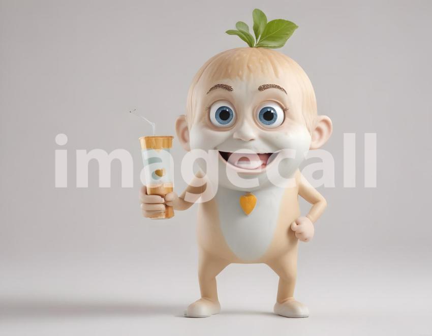 Isolated on white or black background cute Characters (3399)