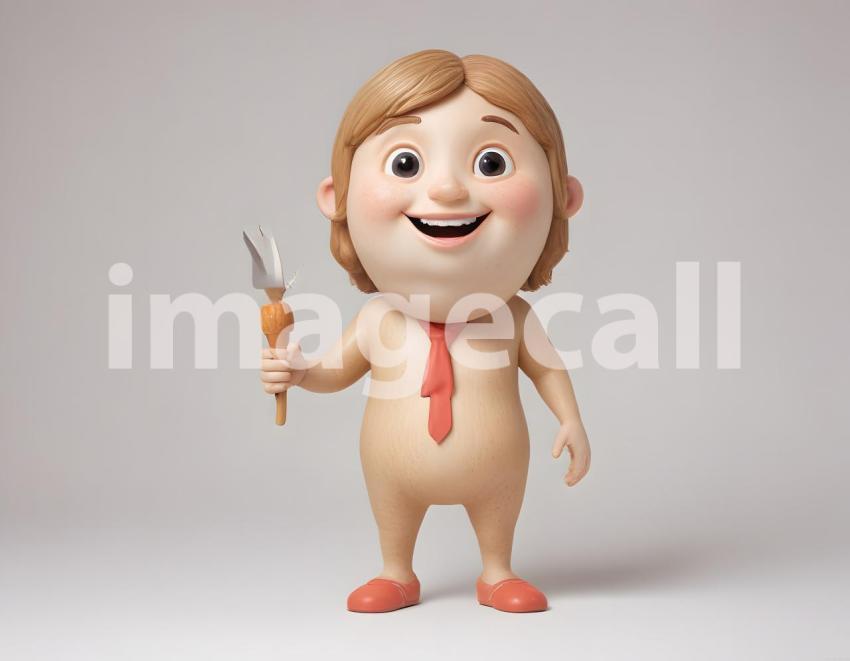 Isolated on white or black background cute Characters (3493)