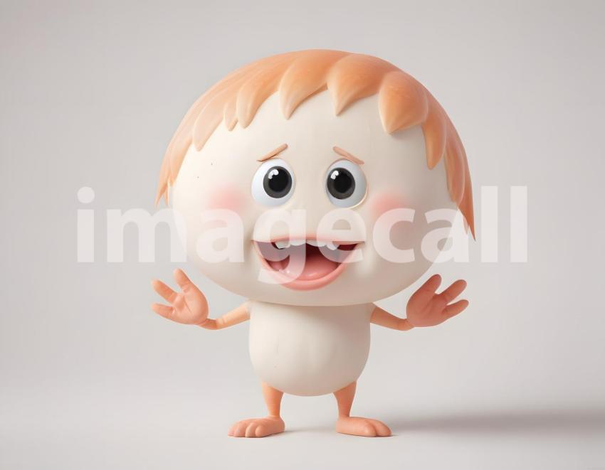 Isolated on white or black background cute Characters (4254)