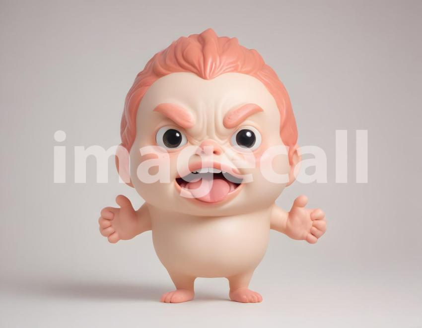 Isolated on white or black background cute Characters (4357)