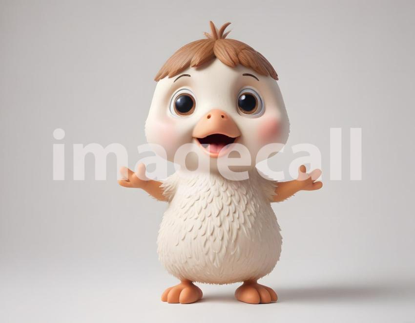 Isolated on white or black background cute Characters (4414)