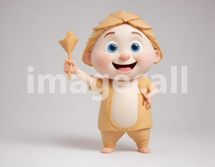 Isolated on white or black background cute Characters (4579)