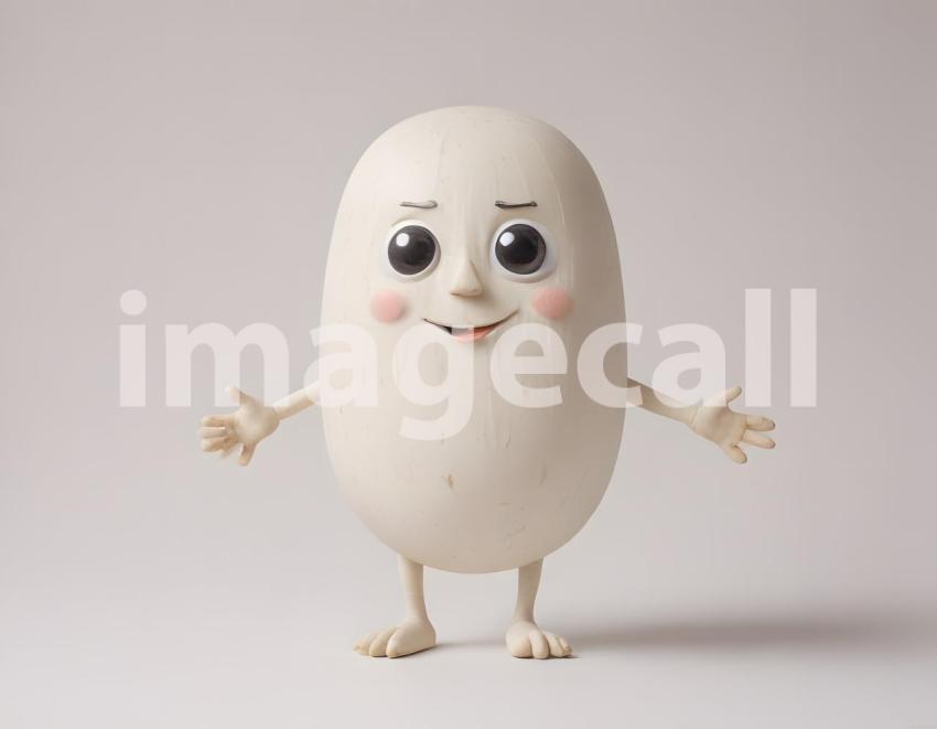 Isolated on white or black background cute Characters (4873)